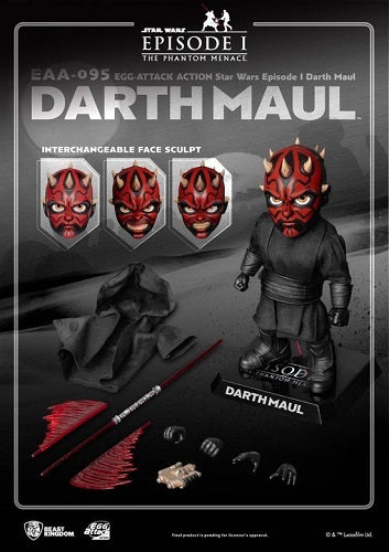Beast Kingdom - Egg Attack - Star Wars Episode I - Darth Maul (EEA-095) - 6” Figure (Been Open)