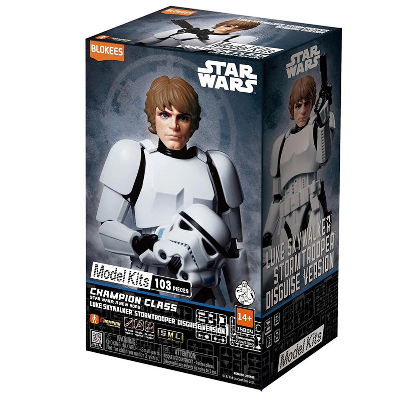 Blokees - Star Wars: A New Hope - Champion Class 04 - Luke Skywalker (Stormtrooper Disguise) - 15 cm Model Kit