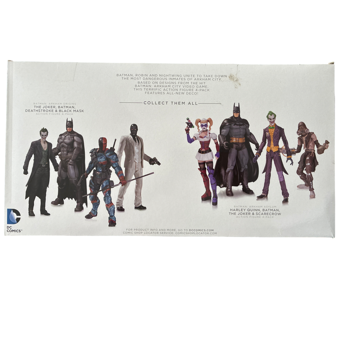 DC Collectibles – Batman: Arkham City – Batman, Robin, Nightwing & Harley Quinn (4er-Pack) – 18 cm Actionfiguren