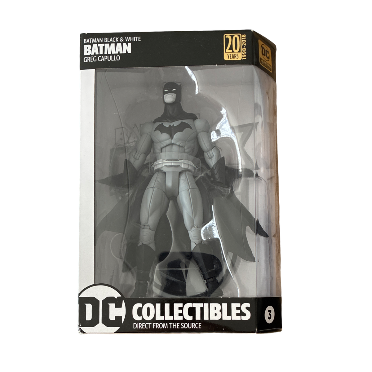 DC Collectibles – Batman: Black & White – Batman von Greg Capullo (Death of the Family) – 18-cm-Actionfigur