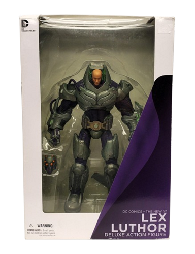 DC Collectibles - DC Comics - The New 52 - Lex Luthor (Armure) (Deluxe) (DMG) - Figurine articulée de 21,5 cm