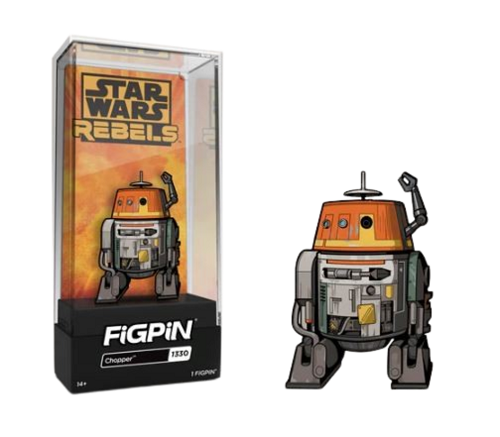 FiGPiN - Star Wars - Rebels - Chopper #1331 - Collectible Pin with Premium Display Case (Pops and Pins Exclusive 2023) (Limited to 1000)
