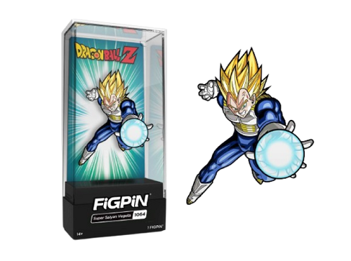 FigPin - Dragon Ball Z - Super Saiyan Vegeta #1064 - Collectible Pin with Premium Display Case