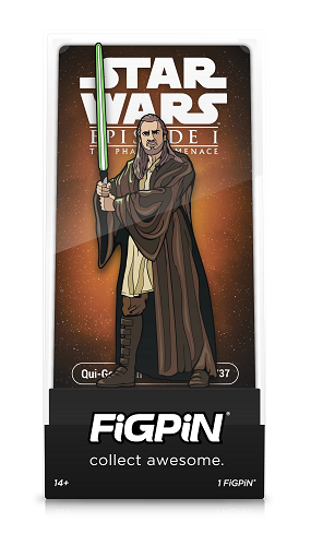 FigPin - Star Wars - The Phantom Menace - Qui-Gon Jinn #1737 - Collectible Pin with Premium Display Case (SDCC 2024) (LE 250)