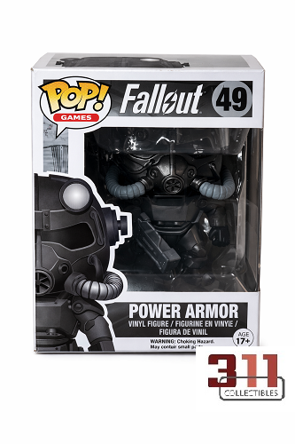 Funko - POP! - Games - Fallout - Power Armor #49 (Black, Gamestop Exclusive) - Vinyl Figure