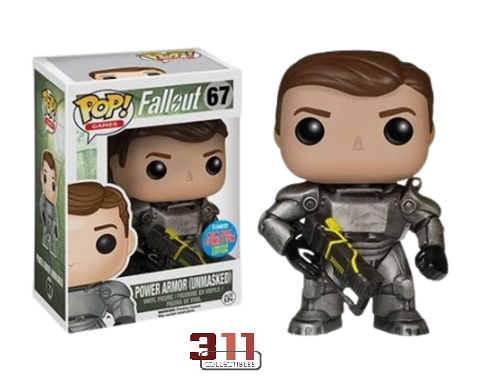 Funko - POP! - Games - Fallout - Power Armor (Male, Unmasked) (New York Comic Con Exclusive) #67 - Vinyl Figure