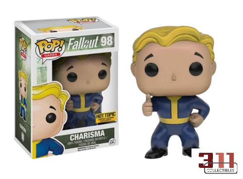 Funko - POP! - Games - Fallout - Vault Boy (Charisma Perk) #98 (Hot Topic Exclusive) - Vinyl Figure