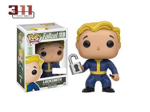 Funko - POP! - Games - Fallout - Vault Boy (Lockpick Perk) #118 - Vinyl Figure