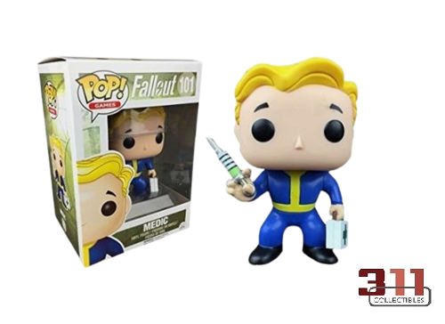 Funko - POP! - Games - Fallout - Vault Boy (Medic Perk) #101 - Vinyl Figure