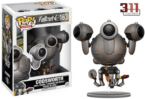 Funko - POP! - Games - Fallout 4 - Codsworth #163 (Battledamaged, Chrome) - Vinyl Figure