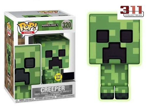 Funko - POP! - Games - Minecraft - Creeper #320 (Glows in the Dark, FYE Exclusive) - Vinyl Figure