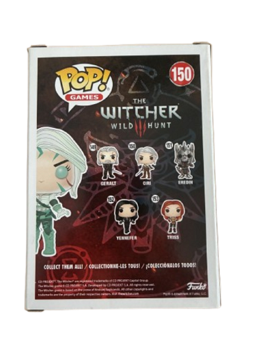 Funko - POP! - Games - The Witcher 3: Wild Hunt - Ciri (Magic, Glow in the Dark, E3 2019) #150 - Signed by Jo Wyatt (Character Name, Quote, SWAU COA) - Vinyl Figure