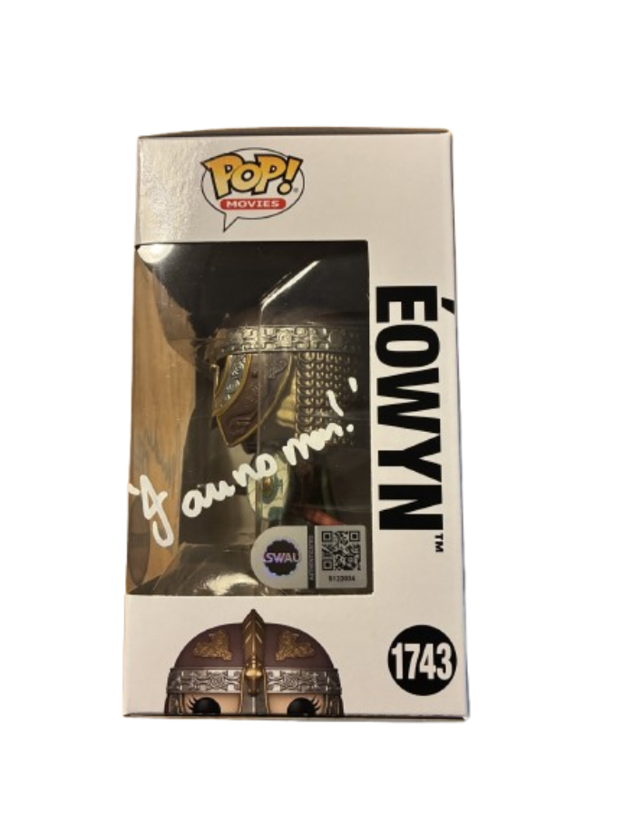 Funko - POP! - Movies - The Lord of the Rings - Éowyn #1743 (Masked Chase, signiert von Miranda Otto, Charaktername & Zitat, SWAU COA) - Vinylfigur