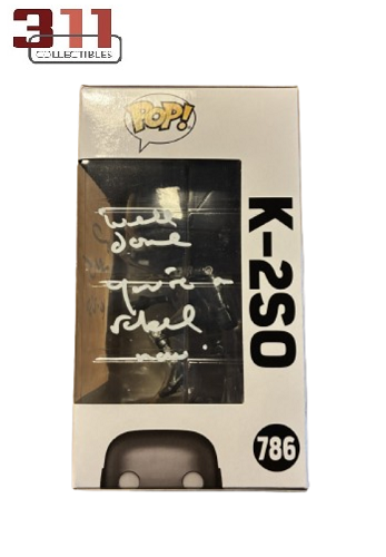 Funko - POP! - Star Wars - K-2SO - Signed by Alan Tudyk (Character Name and Quote) - Vinyl Figure - NO COA