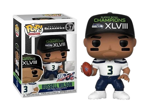 Funko POP! - American Football - Seattle Seahawks - Russel Wilson #57 (NFL Official) - Vinyl Figure