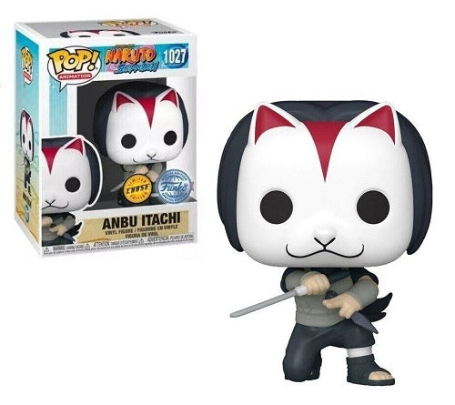 Funko - POP! - Animation - Naruto Shippuden - Anbu Itachi #1027 (Édition spéciale autocollante, CHASE) - Figurine en vinyle