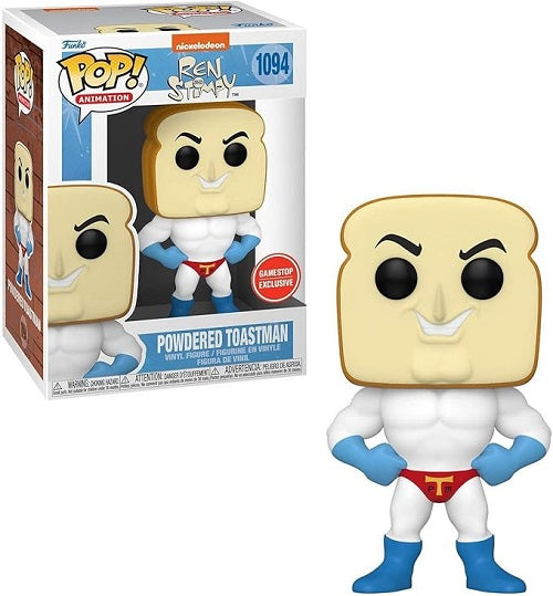 Funko - POP! - Ren et Stimpy - Powdered Toastman n° 1094 (Exclusivité GameStop) - Figurine en vinyle