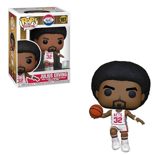 Funko POP! - Basketball - Brooklyn Nets - Julius Erving #107 (NBA Official) - Vinyl Figure