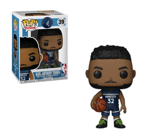 Funko POP! - Basketball - Minnesota Timberwolves - Karl-Anthony Towns #39 (Blue Jersey) (NBA Official) - Vinyl Figure