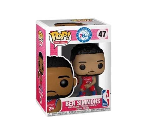Funko POP! - Basketball - Philadelphia 76ers - Ben Simmons #47 (red Jersey) - Vinyl Figure