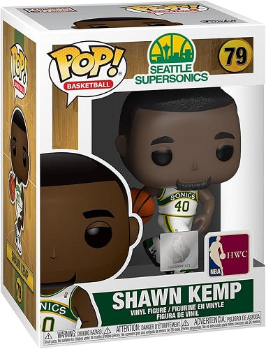 Funko POP! - Basketball - Seattle Supersonics - Shawn Kemp #79 (Sonics home) (NBA Official) - Vinyl Figure