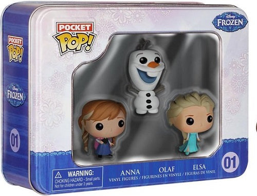 Funko POP! - Disney - Frozen - 3 Pack Tin - Elsa, Anna and Olaf (Pocket Pop!)