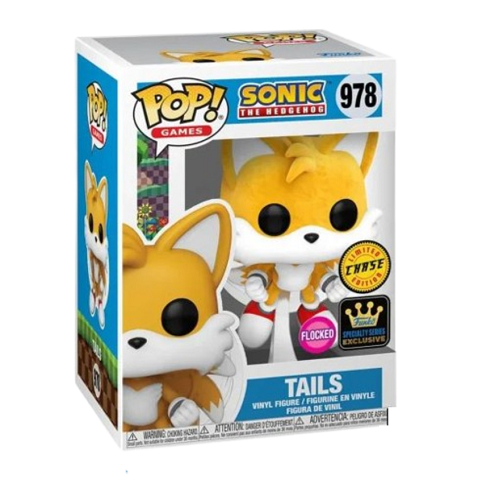 Funko - POP! - Games - Sonic the Hedgehog - Tails #978 (Specialty Series, Flocked CHASE) - Vinyl Figure