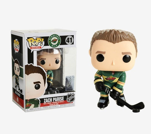 Funko POP! - Hockey - Minnesota Wild - Zach Parise #41 (Green Jersey) (NHL Official) - Vinyl Figure