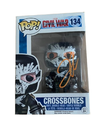 Funko POP! - Marvel - Civil War - Crossbones #134 - Signed by Frank Grillo (COA) - Vinyl Figure