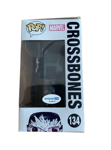 Funko POP! - Marvel - Civil War - Crossbones n° 134 - Signée par Frank Grillo (Certificat d'authenticité) - Figurine en vinyle