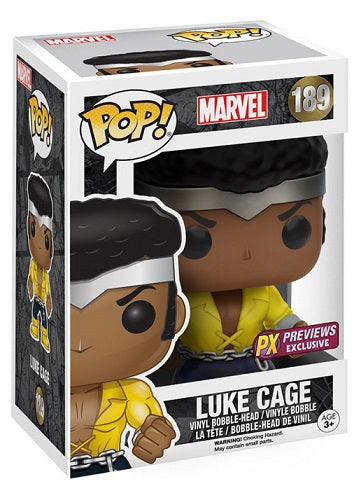 Funko - POP! - Marvel - Luke Cage (Power Man) #189 (Exclusivité PX Previews) - Figurine en vinyle