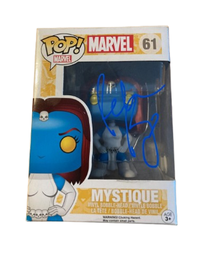 Funko POP! - Marvel - Mystique #61 - Signed by Rebecca Romijn (COA SWAU) - Vinyl Figure