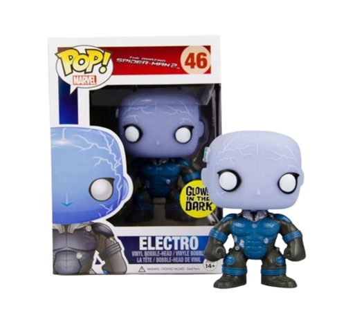 Funko - POP! - Marvel - The Amazing Spider-Man 2 - Electro n° 46 (Phosphorescent) (Exclusivité Funko Japon) - Figurine en vinyle