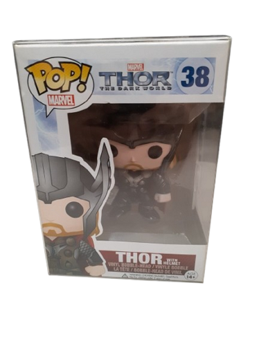 Funko POP! - Marvel - Thor : Le Monde des Ténèbres - Thor (avec casque) n° 38 (2013) - Figurine en vinyle