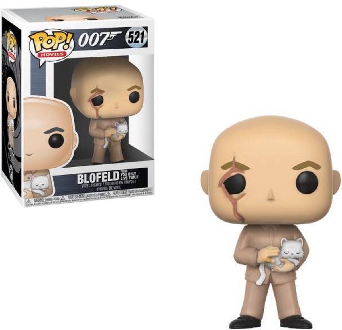 Funko - POP! - Films - 007 - Ernst Stavro Blofeld n° 521 (On ne vit que deux fois) - Figurine en vinyle