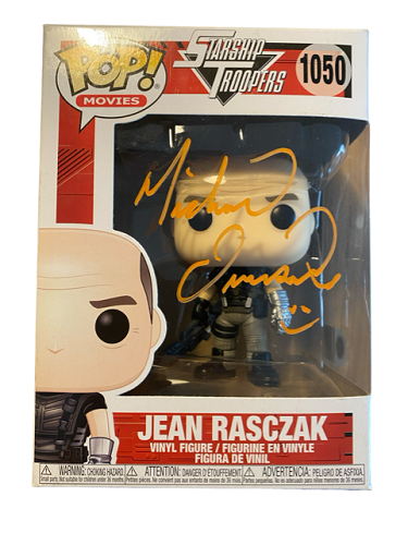 Funko POP! - Movies - Starship Troopers - Jean Rasczak #1050 - Signed by Michael Ironside (COA SWAU) - Vinyl Figure