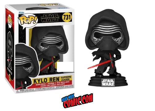 Funko POP! - Star Wars - Kylo Ren (Suprême Leader avec capuche) n° 731 (New York Comic Con) - Figurine en vinyle