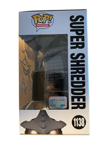 Funko POP! - Tortues Ninja - Super Shredder n° 1138 - Illustration de Kevin Eastman (Signée avec certificat d'authenticité de KevinEastman.com) - Figurine en vinyle