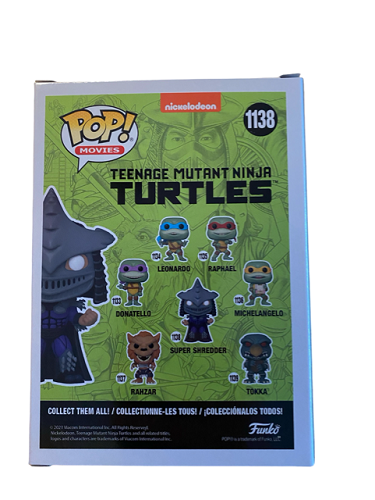 Funko POP! - Tortues Ninja - Super Shredder n° 1138 - Illustration de Kevin Eastman (Signée avec certificat d'authenticité de KevinEastman.com) - Figurine en vinyle