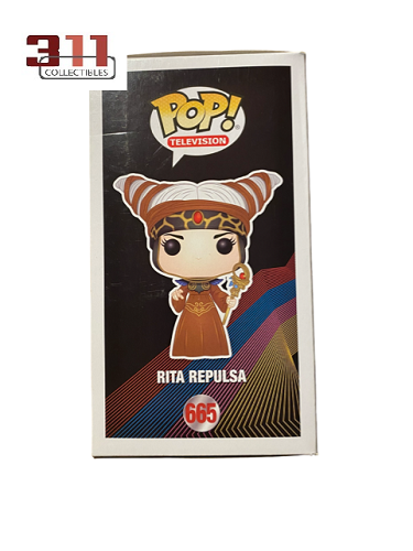 Funko POP! - Television - Mighty Morphin Power Rangers - Rita Repulsa #665 - Signed by Carla Perez - Vinyl Figure - Met COA van POPCOA