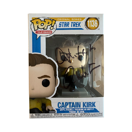 Funko POP! - Star Trek - Captain Kirk #1136 - Signed by William Shatner (COA JSA) - Vinyl Figure
