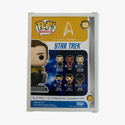Funko POP! - Star Trek - Capitaine Kirk n° 1136 - Signée par William Shatner (Certificat d'authenticité JSA) - Figurine en vinyle