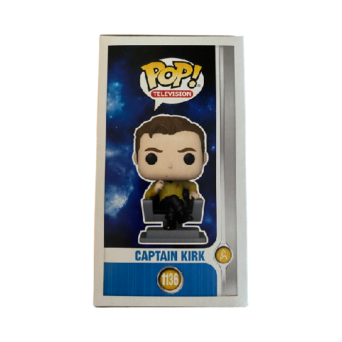 Funko POP! - Star Trek - Capitaine Kirk n° 1136 - Signée par William Shatner (Certificat d'authenticité JSA) - Figurine en vinyle