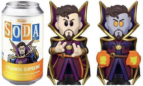 Funko Soda - Marvel - Strange Supreme (CHASE + Common Set, Glow in the Dark) - Vinyl Figure