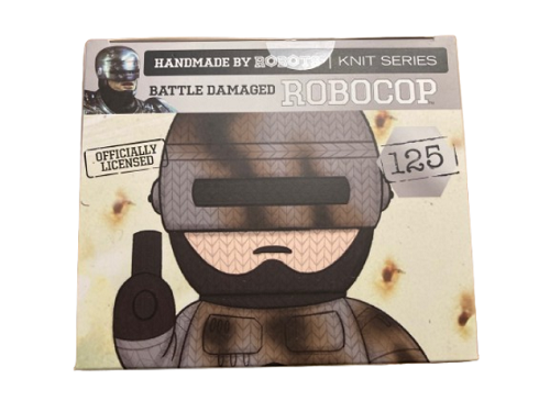 Fabriqué à la main par des robots - Robocop - Robocop endommagé au combat (Édition limitée à 1000 exemplaires) (Signé par Peter Weller) (sans certificat d'authenticité) (Emerald City Comic Con)