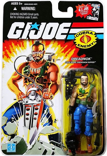 Hasbro - GI Joe - Un vrai héros américain - 25e anniversaire - Dreadnok - Nom de code : Dreadnok Ripper - Figurine articulée de 9,5 cm (BD)
