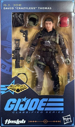 Hasbro - GI Joe - Série Classified - HasLab - Nightforce - David « Crazylegs » Thomas (145) - Figurine articulée de 15 cm