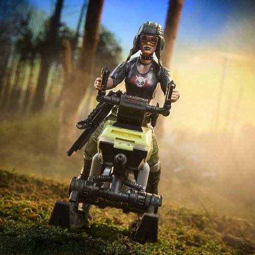 Hasbro – G.I. Joe – Classified Series – Zanya und Dreadnok Chameleon (Sumpfskiläufer) #194 – 6-Zoll-Actionfigur und Fahrzeugset