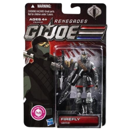Hasbro - GI Joe - Renegades - Firefly (Saboteur) - Figurine articulée de 9,5 cm