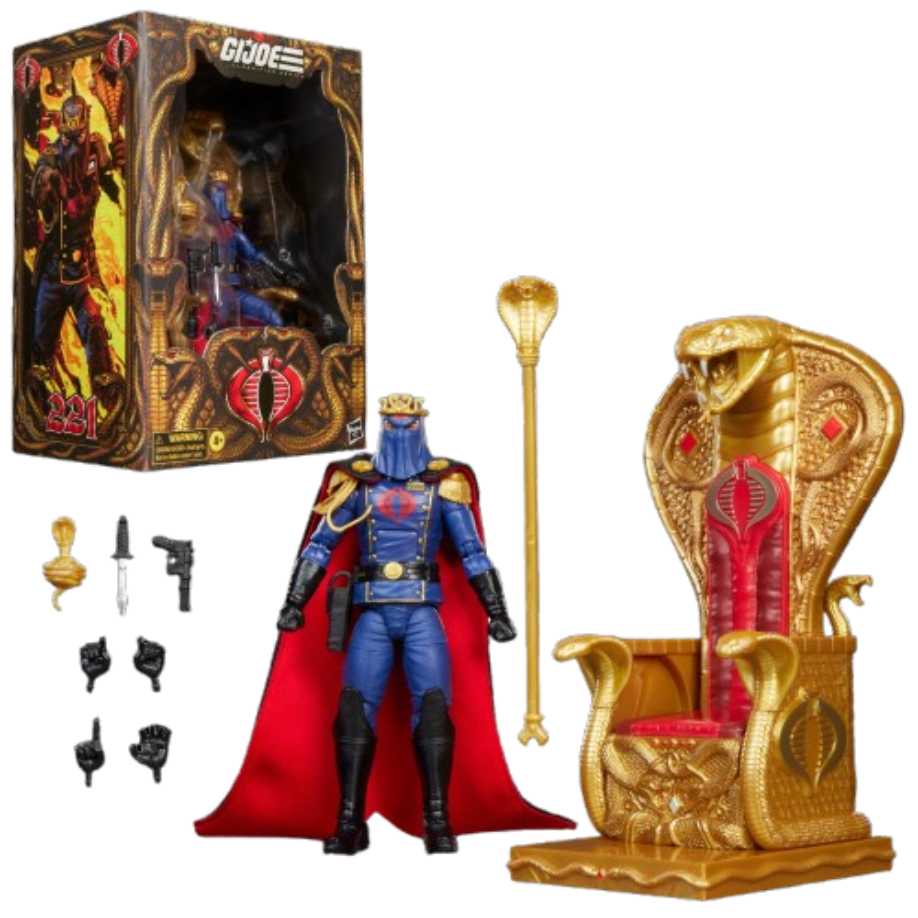 Hasbro - G.I. Joe Classified Series - Cobra Commander (Dress Uniform & Throne) #221 - 6” Action Figure Set